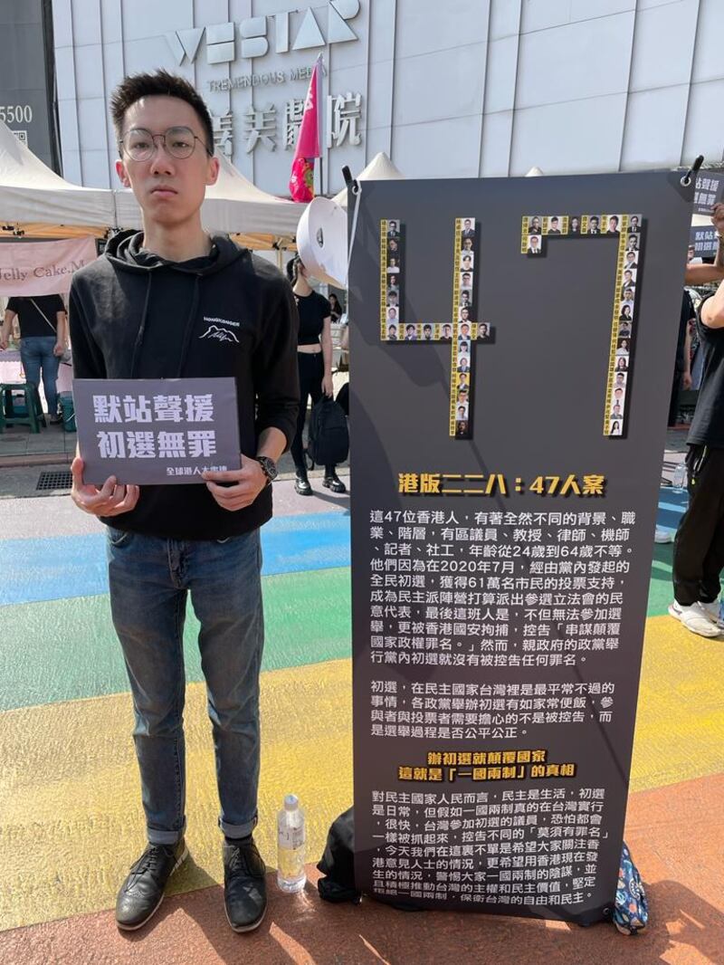罗子维表示,雨伞运动唤醒年轻人的港人认同。(陈子非摄)