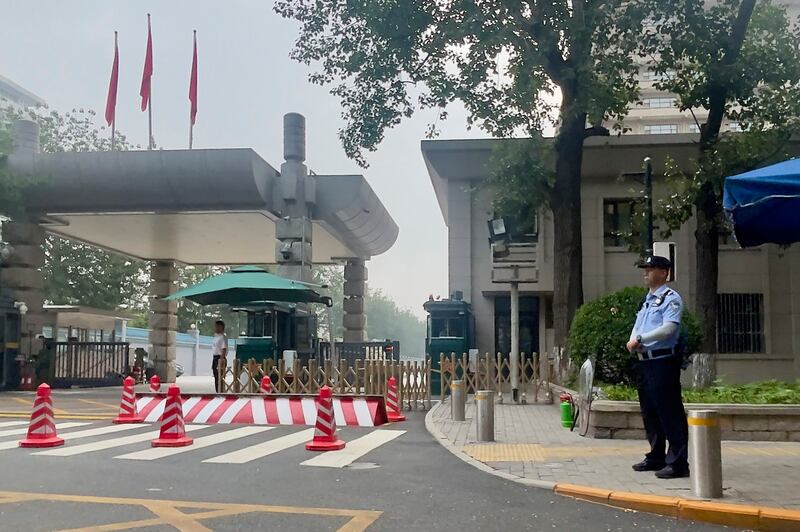 中共二十届三中全会周一在北京的京西宾馆召开。(美联社)